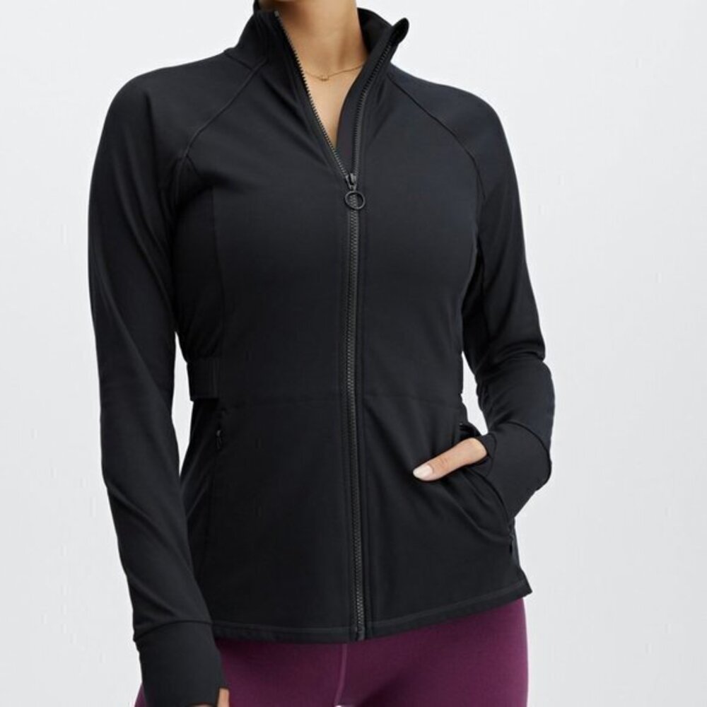 Fabletics trinity performance jacket black Small … - image 1